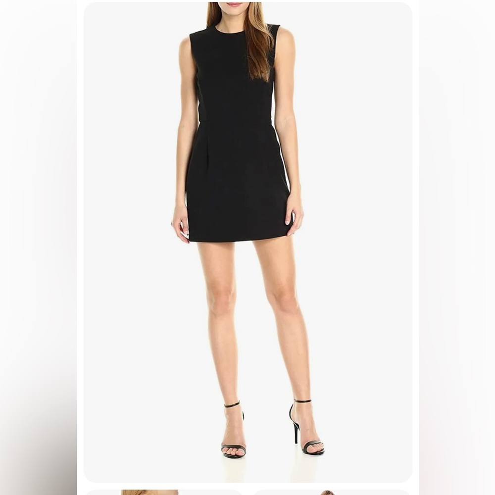 NWT French Connection Women's Whisper Light Stretch Solid Mini Dress, Teal